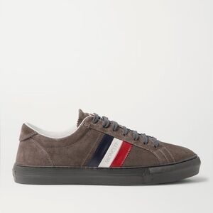 Moncler Monaco Suede and Leather Sneakers